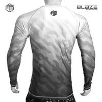 Rashguards MMA à manches longues sur mesure pour adultes, personnalisez votre propre logo - Service OEM disponible BLAZE FIGHT GEAR 80% polyester/20%