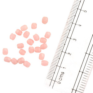 Perles de verre rose en forme de tambour pour bijoux et robe acheter au meilleur prix sur India Arts Palace - Product Image 1