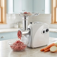 Hachoir à viande professionnel en cuivre pur 1000 W avec poignée de transport et 3 disques de broyage – Vente en gros et revente en vrac – Machine à viande de cuisine