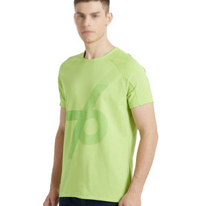 เสื้อยืดฟิตเนสเปิดไหล่ไหล่สำหรับผู้ชายเสื้อยืดคอตตอนแบบโอเวอร์ไซส์สำหรับผู้ชาย - Product Image 2