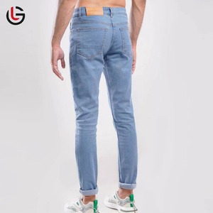 Jeans de Mezclilla Sólidos Bordados para Hombre Hechos a Medida, Calidad Premium, Estilo Recto Ligero, Diseño Personalizado de Moda Primavera - Product Image 5
