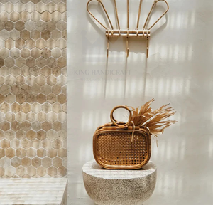 Fourre-tout compact fait à la main avec deux sangles fermeture ouverte haute couture pour décor de plage Photos Shopping Service OEM disponible - Product Image 1