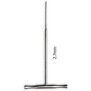 Grifo de hueso quirúrgico veterinario de acero inoxidable, grifo ortopédico canulado con mango en T, 2,7mm a 4,0mm de longitud, 6" - Product Image 2