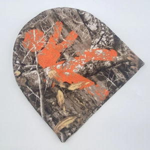 Personnalisé sans manchette Sublimation impression bonnets arbre motif impression numérique bonnet sport hiver Jacquard Camo bonnet chapeau 2025 - Product Image 4