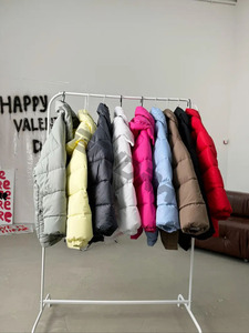 Women's Ultra Lightweight Winter Coats Water-Resistant Packable Long Puffer Jackets with Sheep Skin Decorations and Stripes - Product Image 6