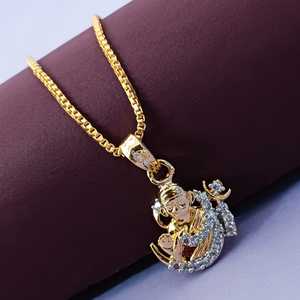 ชุดสร้อยคอชุบทองแบบห่วงโซ่เข้าเล่มของชาวอินเดีย - Product Image 2