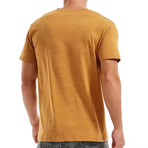 เสื้อยืด100% แขนสั้นของผู้ชายเสื้อยืดคอตตอนคอกลมกำหนดสีเองได้ใหม่2025 - Product Image 2