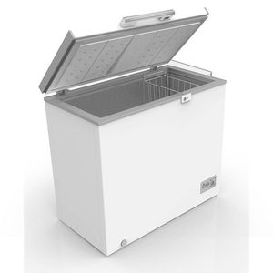 Congélateur coffre vertical, congélateur profond avec couvercle verrouillable, blanc, sans givre, pour la maison et la cuisine - Product Image 3