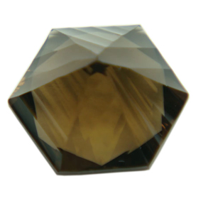 อัญมณีแท้ทรงเว้าตัดเป็นทรงหกเหลี่ยมรูปทรงสโมควอทซ์ธรรมชาติ - Product Image 1