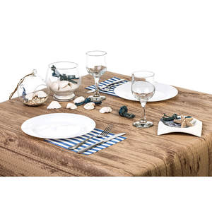 Nappe imprimée Madera Eco Nature 100x100cm, Eco Nature, sous film rétractable et codée, B2B - Product Image 1