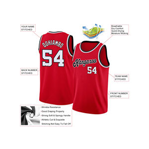 Uniforme de Baloncesto Reversible Personalizado de la Mejor Calidad, Transpirable, de Secado Rápido, Talla Grande, OEM, Venta al por Mayor, Jersey Deportivo para Equipos - Product Image 2