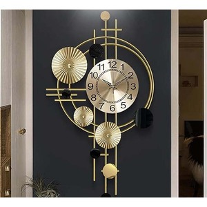 Antique Clocks Luxury Premium Decorative Wall Clock Modern Handmade Artistic Oversized Metal Timepiece For Stylish Living Rooms - Product Image 5