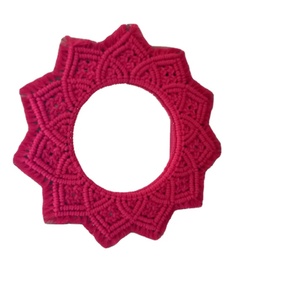 Handmade Mandala <b>Mirror</b> Frame Handmade Wall Decor Macrame <b>Hanging</b> Wall Decorative <b>Mirror</b> with Boho Fringe - Product Image 1