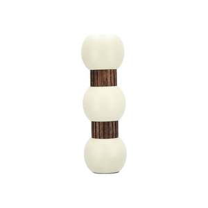 Elegante florero de hierro de aluminio y madera, elegante decoración para el hogar y la Oficina para flores frescas o artificiales para bodas - Product Image 5