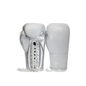 Personnalisable propre marque véritable peau de vache gants de boxe en cuir confortable multicolore professionnel kick boxing sur mesure - Product Image 1