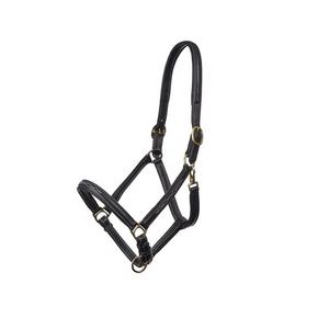 Joli couvre-chef en cuir noir, matériel argenté, design surélevé - Product Image 1