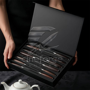 Ensemble de couteaux de chef en damas de qualité supérieure, fabriqués sur mesure, livraison directe d'usine - Product Image 3