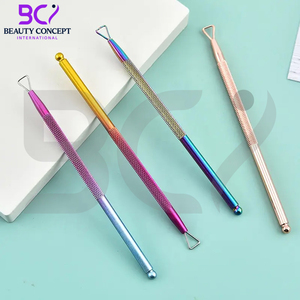 11 colores, cepilladora de uñas de acero inoxidable, elimina la piel muerta, empujador de cutículas de uñas, removedor de esmalte de uñas, herramientas de recorte de manicura - Product Image 2