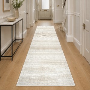 Alfombra de Chenilla Lavable a Máquina, Antideslizante, con Estampado Digital Anatolino Tradicional, Multicolor Neutro, Modelo LXDP-0007 de RUGS DEPOT, Venta al Por Mayor - Product Image 5