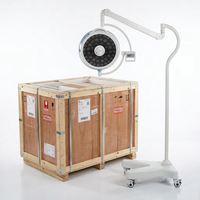 Lampe chirurgicale mobile sur pied CHGLED500 à LED sans ombre, 48 perles, 160 000 Lux, focalisable, pour bloc opératoire hospitalier