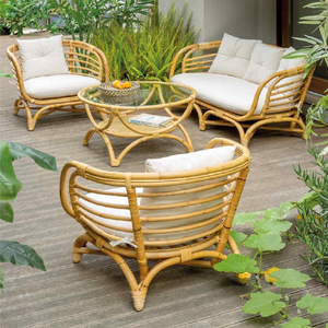 Canapés en bambou modernes avec des caractéristiques de design scandinave minimaliste - Product Image 1