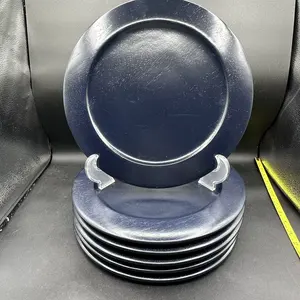 Placa pulida brillante del cargador del plato de metal de latón respetuoso del medio ambiente vendedor caliente con diseño moderno del borde en relieve - Product Image 4