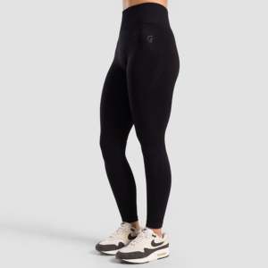Leggings de compression sans couture Dexter en tissu tricoté noir - Product Image 1