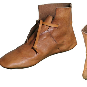 OEM servicio de diseñadores de alta calidad 100% de cuero genuino de los hombres de seguridad casual Medieval botines con cordones zapatos de características - Product Image 2
