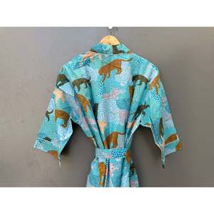 Bata Kimono de Algodón Suave, Estilo Boho, para Playa, Elegante Cubrebañador - Product Image 2