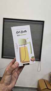 Transparent <b>Plastic</b> Reusable Eco-Friendly Oil <b>Spray</b> <b>Bottle</b> with Handle & Straw Leak Proof Kitchen Oil Pourer - Product Image 2