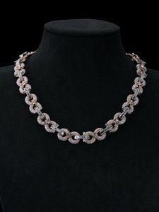 Iced Out Hip Hop 925 Sterling <b>Silver</b> With VVS Moissanite Diamond Custom Letter Wrist Wear Pendant <b>Necklace</b> <b>For</b> <b>Men</b> women - Product Image 6