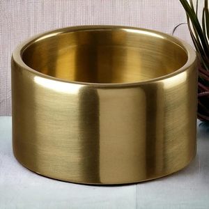 Lujoso elegante barato Metal decorativo vela tarro redondo latón diamante diseño cuenco pulido para decoración de mesa de comedor - Product Image 4