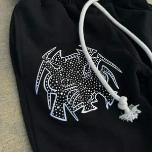 Pantalones Deportivos Vintage Personalizados para Hombre, de Doble Capa, Cintura Elástica, Estilo Holgado, con Forro de Felpa 100% Algodón - Product Image 3