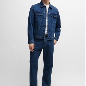 Veste en jean déchiré pour hommes en gros Manteau en jean vieilli à la mode Streetwear Slim Fit Vêtements d'extérieur décontractés pour hommes - Product Image 3