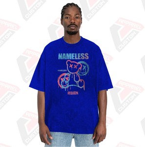 เสื้อยืดผ้าลูกฟูกผ้ายีนส์ผ้าลูกฟูกสำหรับผู้ชายซักแบบเป็นกรดสวมใส่สบายดีไซน์ทันสมัยพร้อมผ้าปะติดที่เป็นมิตรกับสิ่งแวดล้อมสำหรับฤดูร้อน - Product Image 1