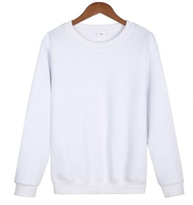 Pull-over 100% en molleton de coton pour hommes vêtements d'hiver tricotés à col rond avec logo sur le devant - Product Image 6