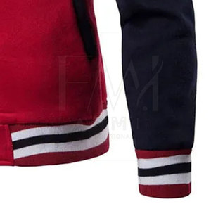 Chaqueta de manga larga impermeable de alta calidad para hombre, diseño de Letterman de Color personalizado, tela de lona duradera, cuello con capucha para invierno - Product Image 6