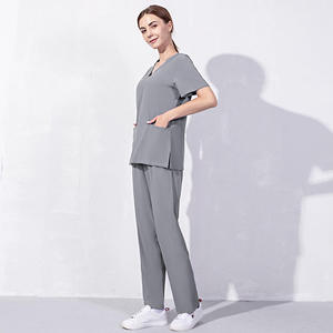 Uniforme d'infirmière de nouveau style unisexe de haute qualité uniforme d'infirmière médicale d'hôpital en tissu tricoté pour les professionnels de la santé - Product Image 4