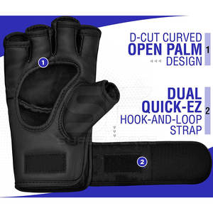 Gants MMA respirants avec poignée ergonomique pour les longues séances d'entraînement et les combats Gants MMA personnalisés en gros - Product Image 4