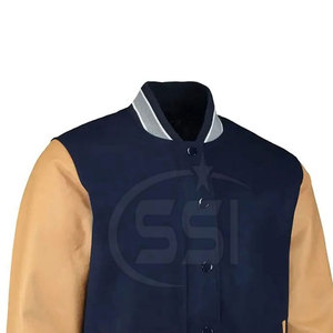 Wholesale Plus Size Men Letterman <b>Jacket</b> For Sale Outdoor Use Stand Collar Men Letterman <b>Jacket</b> - Product Image 4