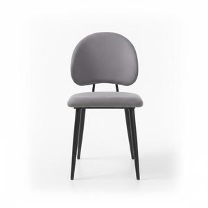 Chaise de salle à manger NOVA élégante et moderne, rembourrée avec un siège en tissu doux et des pieds en métal robustes, pour restaurant, café et usage domestique - Product Image 1