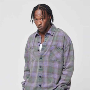 Nueva Camisa de franela a cuadros de manga larga para hombre con dos bolsillos y un botón estampado de moda 2025 - Product Image 3