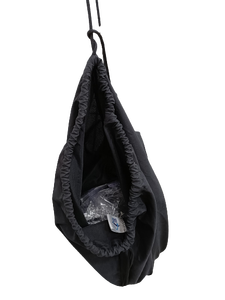 กระเป๋าเป้สะพายหลังแบบเชือกรูดสีดำน้ำหนักเบาโลโก้แบบสั่งทำความจุขนาดใหญ่กระเป๋าช้อปปิ้งกลางแจ้งมหาสมุทรรีไซเคิล - Product Image 3