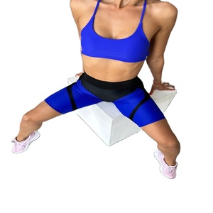 Conjuntos Deportivos de Yoga Contour para Mujer, Conjunto de Top Halter y Pantalones Cortos para Fitness y Yoga - Product Image 1