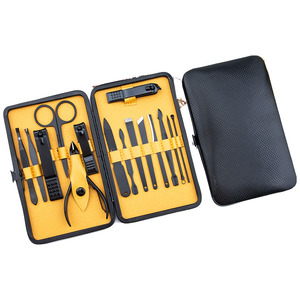 Custom 15PCS 7 in 1 Infant Nail Care Set | Stainless Steel Manicure <b>Pedicure</b> <b>Tools</b> | PU Leather Gift Box Factory Direct - Product Image 4