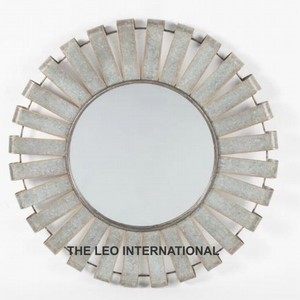 กระจกติดผนังโลหะทรงกลมสีทองทันสมัยสไตล์แฟนซีงานตกแต่งผนังบ้านทำมือหรูหรา - Product Image 5