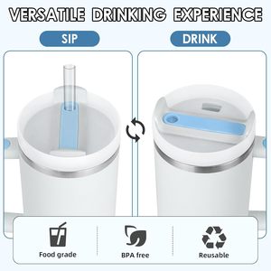 USA Warehouse Custom logo 40 oz Adventure Stainless Steel Double Wall Vacuum <strong>Metal</strong> Travel Coffee <strong>Mug</strong> 40oz Tumbler with Handle