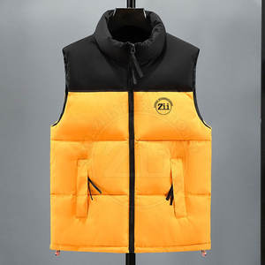 Nouvelle conception 2024, veste d'hiver décontractée pour homme, en coton, fermeture éclair sur le devant, tissu polyester, coupe-vent, imperméable - Product Image 3