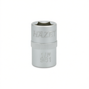 Hazet 1/4'' 6-Point Square <b>Socket</b> with Traction Profile Inches - Product Image 3
