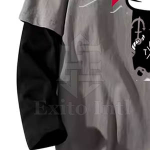 2024เสื้อเจอร์ซีย์แขนสองชั้นสำหรับผู้ชายผ้าฝ้ายระบายอากาศได้ดีผลิตตามสั่ง - Product Image 6